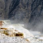 Travertine terraces at Mammoth